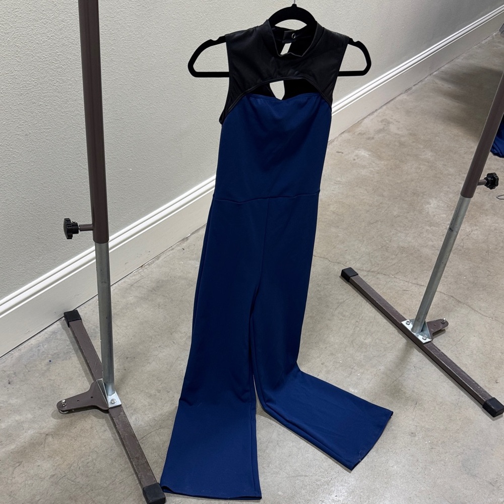 Weissman Black and Blue Jumpsuit